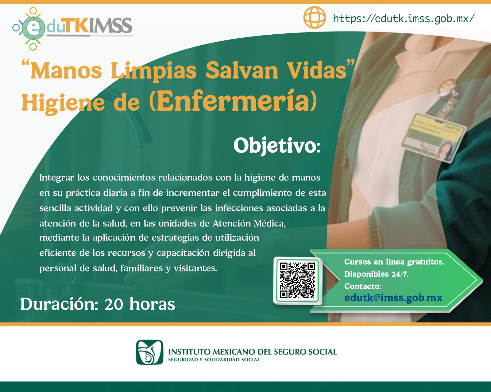 Higiene de manos "Manos Limpias Salvan Vidas" (Enfermería)