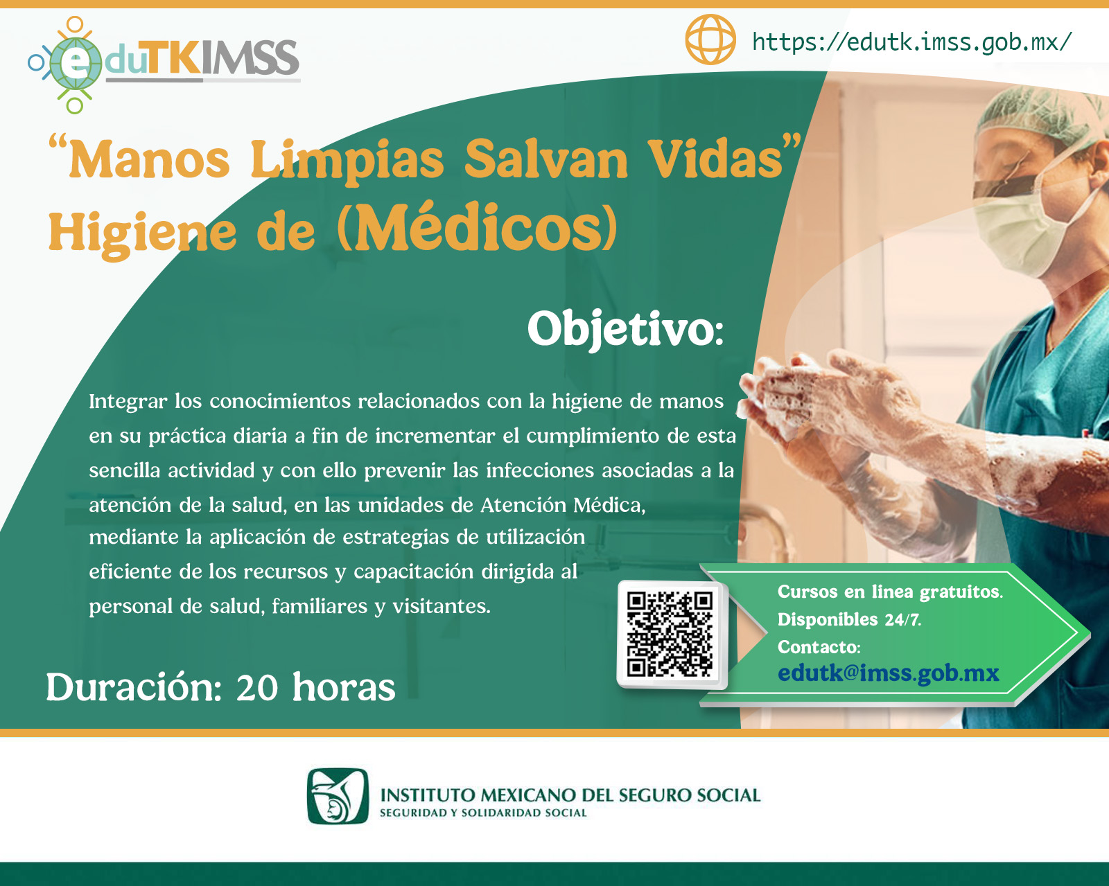 Higiene de manos "Manos Limpias Salvan Vidas" (Médicos)
